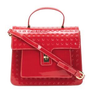 ARCADIA Made In Italy Patent Leather Satchel